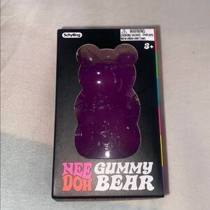 Nee Doh Gummy Bear Toy - Purple New